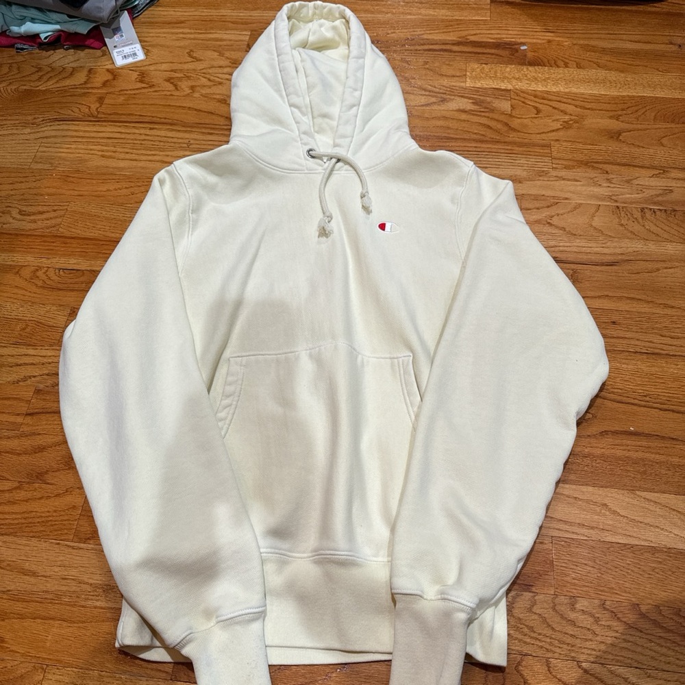 Yellow champion hoodie